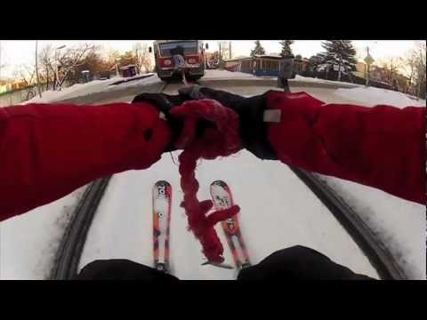 VIDEO: Evo kako se skija po pruzi!